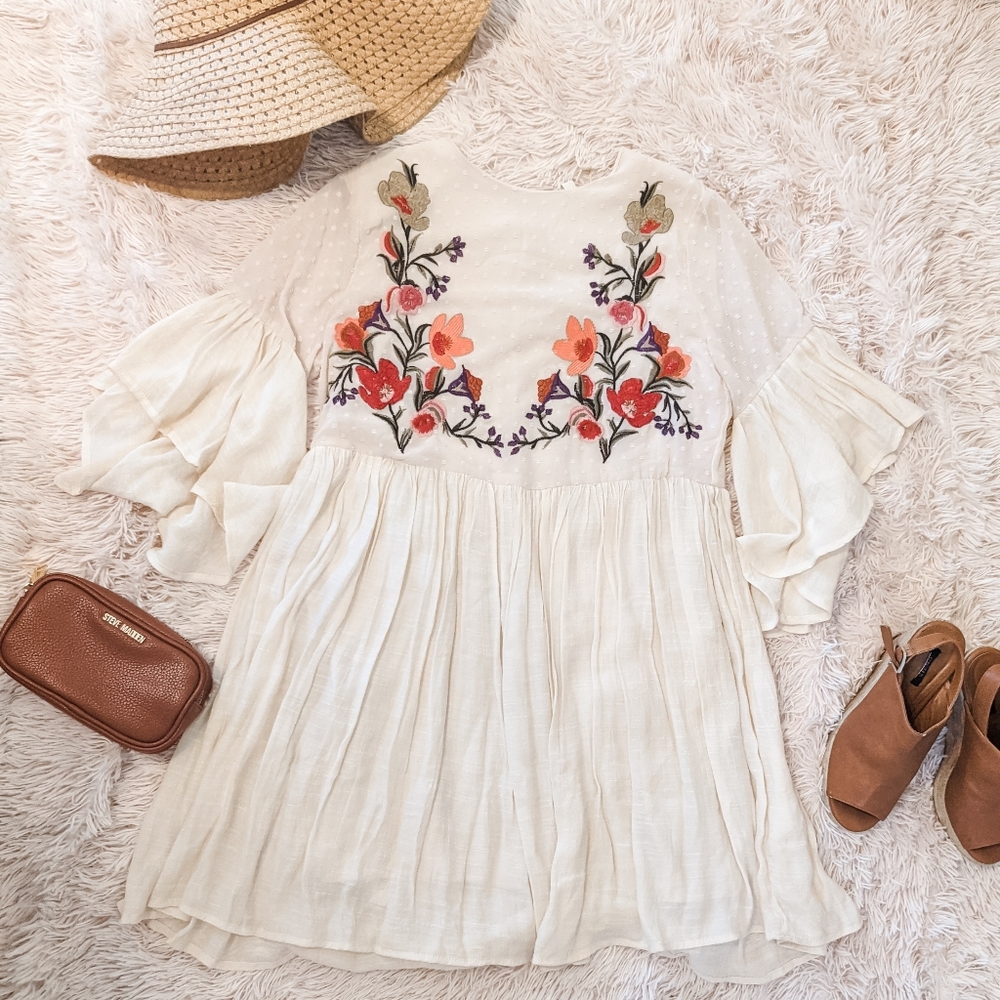 Embroidered Boho summer dress